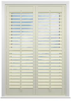 Kensington, Cream - Full Height Twist&Fit Plantation Shutter